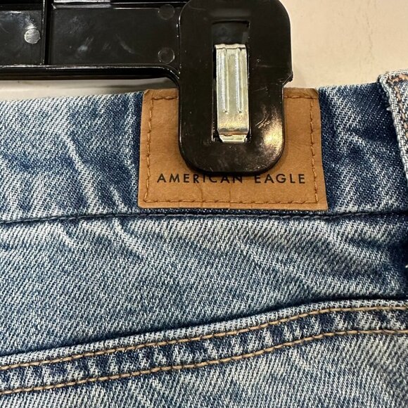 American Eagle 90's Bootcut Jeans Size 10 Short Split Hem Stretch - Picture 6 of 14